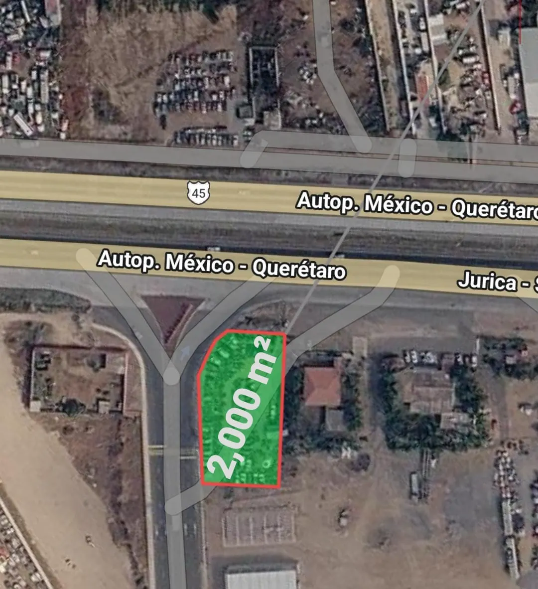Autopista mex qro terreno comercial en renta san juan del rio SJR-3438